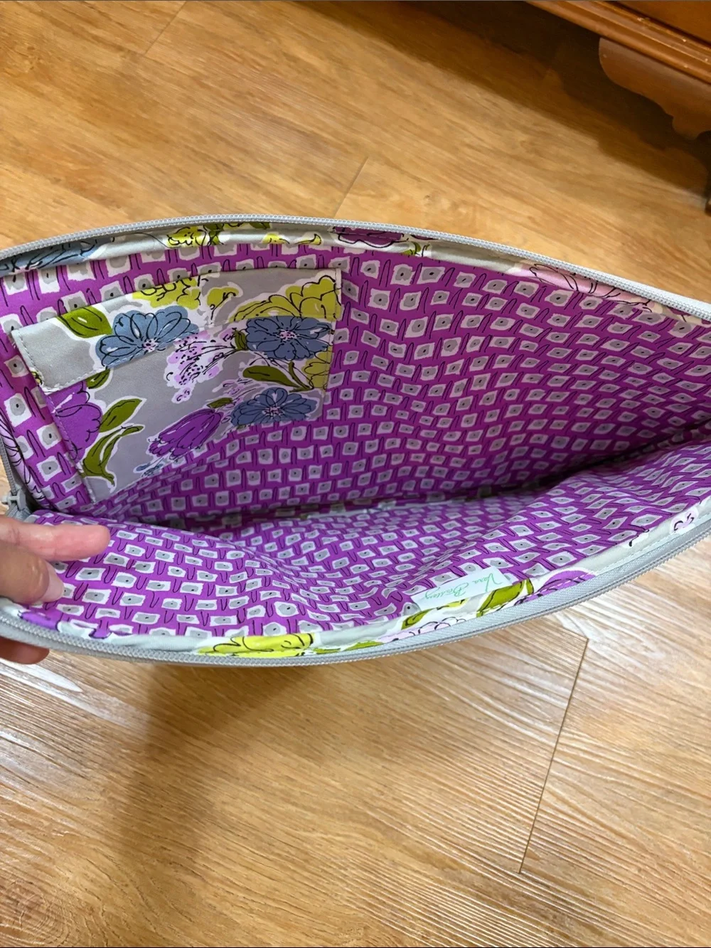 Vera Bradley Floral Quilted Laptop Bag - Watercolor “17” x 12.25”